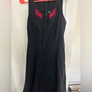 Voodoo Vixen Retro Embroidered Dress